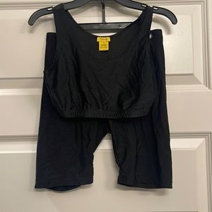 Two piece biker short set